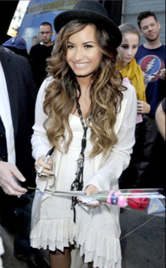 Is it just me or does Demi Lovato look better than ever Love her ombre hair 